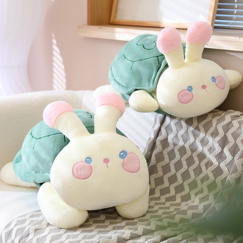 Removable Bunny Turtle Combined Plush Toys