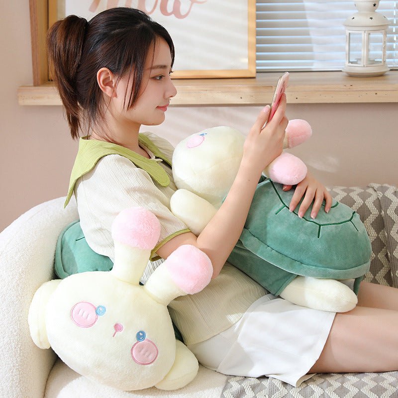 Removable Bunny Turtle Combined Plush Toys