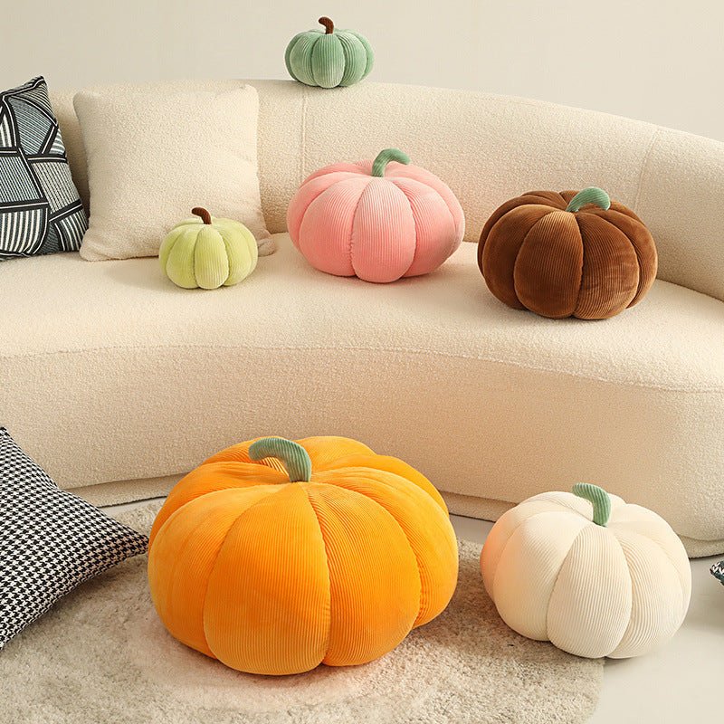 Soft Pumpkin Plush Pillow Cushions Multicolor