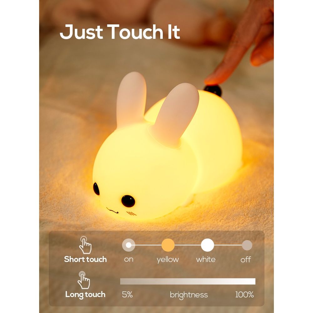 Kawaii Touch Rabbit Night Light
