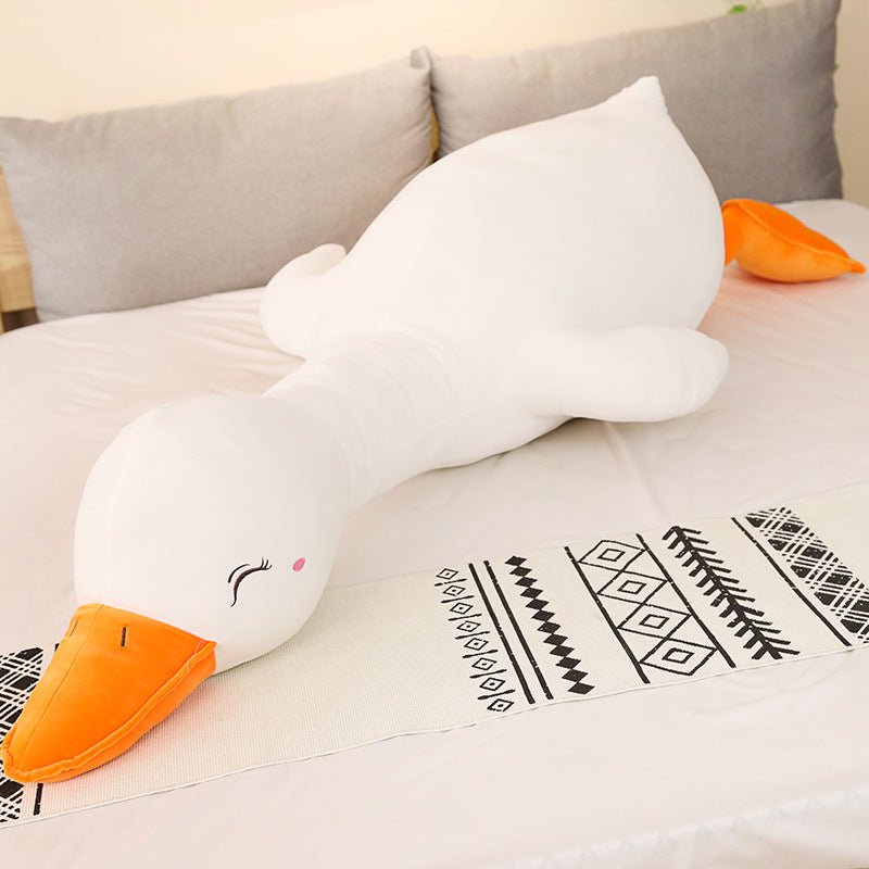 White Yellow Pink Duck Plush Toy Body Pillows